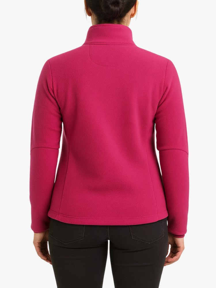 Fleece Vest Dames - Getailleerd met Rits en Opstaande Kraag