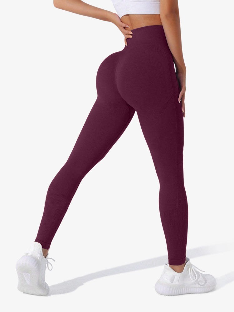 Sportlegging Dames - Hoge Taille met Geplooide Achternaad